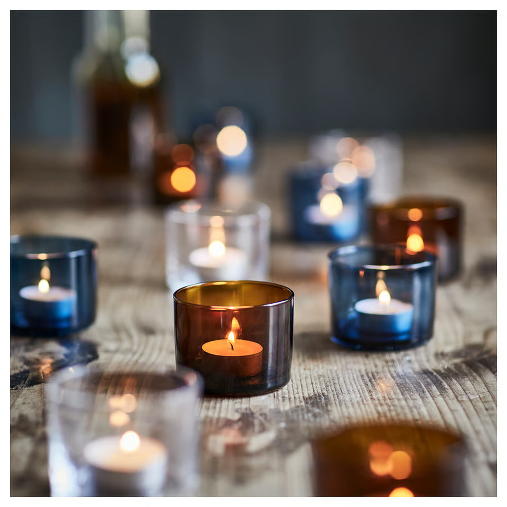 IKEA HÖSTAGILLE HOSTAGILLE Candle Holder, Assorted Colors (106.003.27) NEW